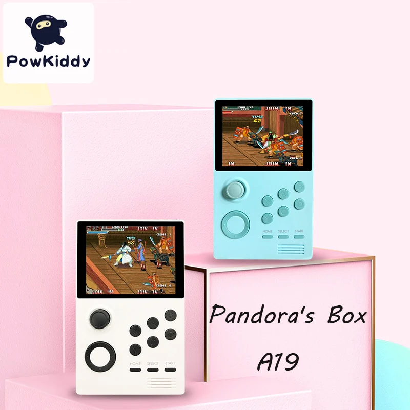 POWKIDDY A19 Pandora's Box Android supretro портативная игровая консоль ips экран Встроенный 3000+ игры 30 3D игры WiFi скачать