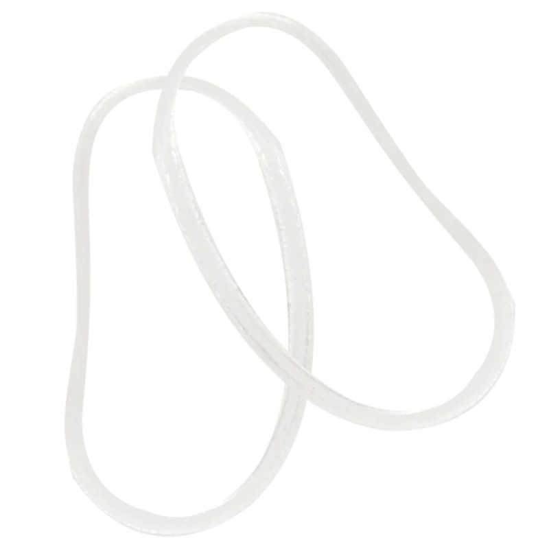 500x резиновый шнур для волос резинка прозрачный белый 1 мм