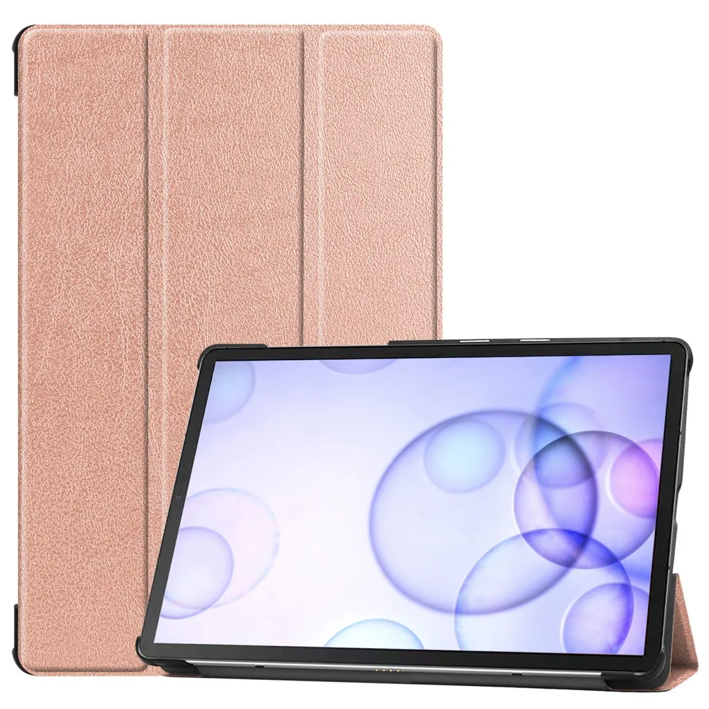 Чехол для планшета для samsung Galaxy Tab S6 10,5 T860 T865 кожаный тонкий чехол складной чехол-книжка для samsung T860 T865 плоский кронштейн