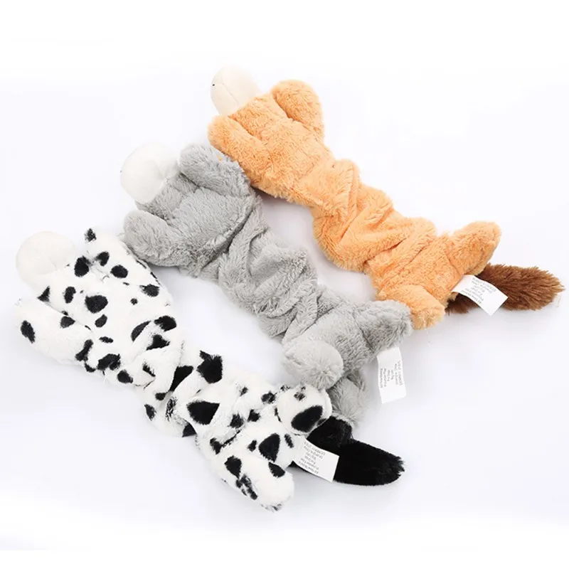 

Interactive Squeaky Chew Toy Stuffed Animal Doll For Dogs Molar Supplies For Puppy Pet Supplies