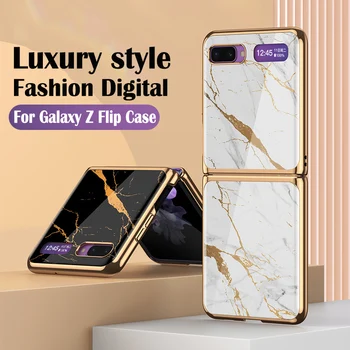 

Lamorniea new Cartoon Fold Case For Samsung Galaxy Z Flip Foldable feminine pattern phone Cover case for samsung Galaxy Z Flip