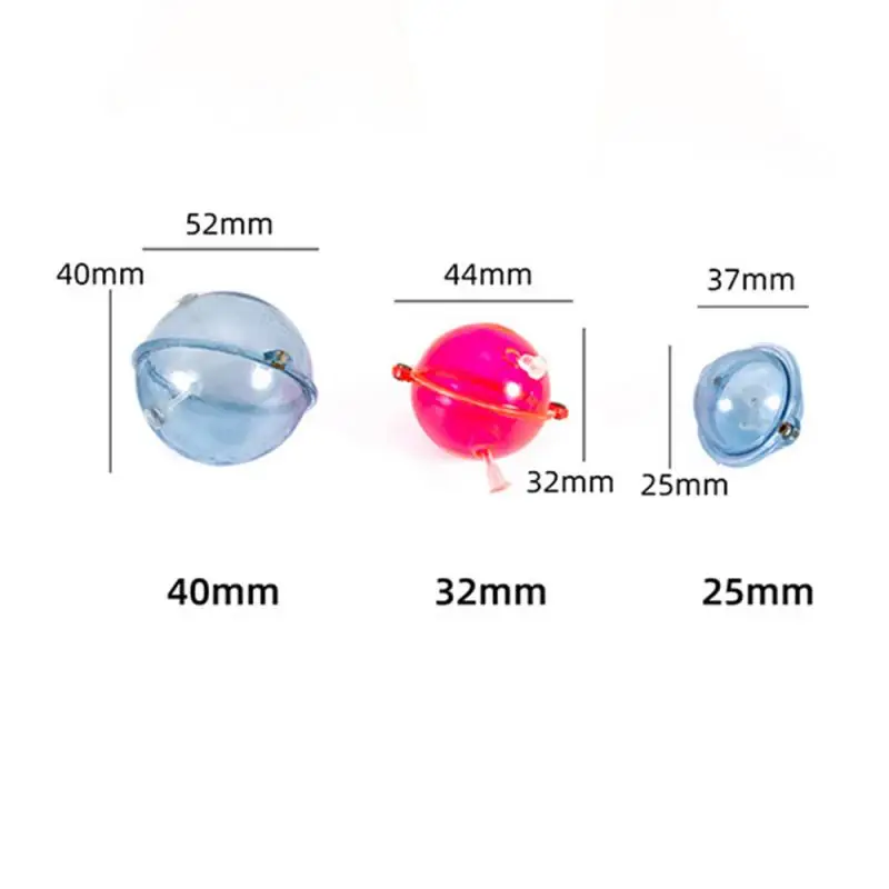 5 Pcs/Set Fishing Float ABS Plastic Balls Water Ball Bubble Floats Tackle  Sea Fishing Outdoor Accessories Blue Red 25/32/40/47mm