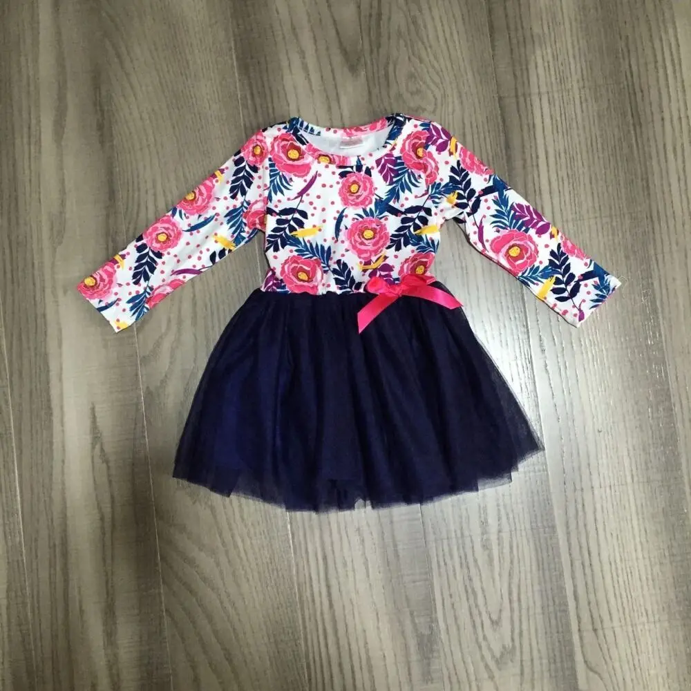 blue floral dress girls