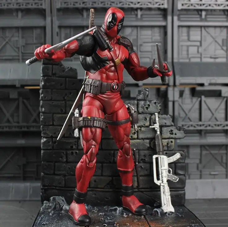 

Anime Figma 042 Deadpool DX Version Movable Joint Garage Kit Model