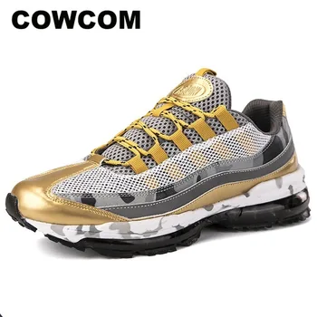 

COWCOM 2020 Spring Large Mesh Breathable Men's Shoes Outdoor Shallow Mouth Leisure Sports Color Matching Men's Shoes CYL