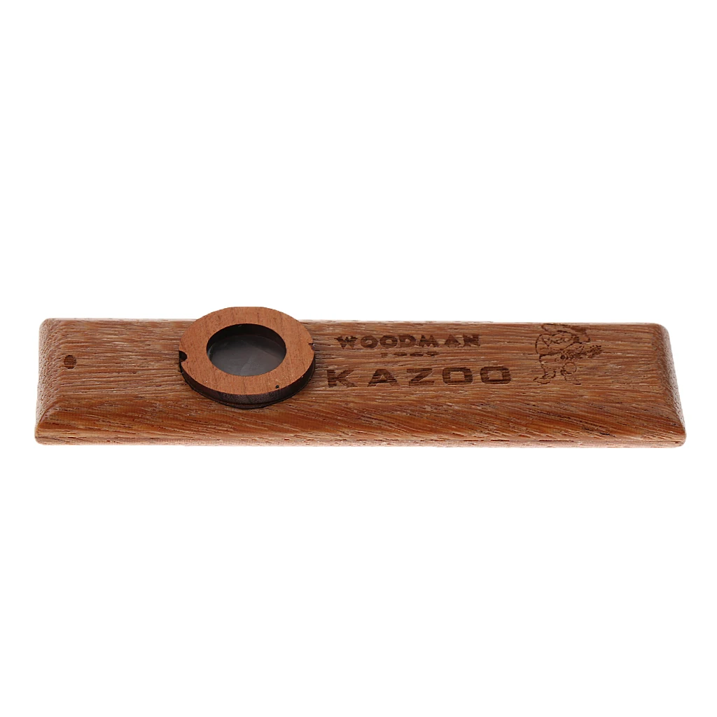 Деревянная укулеле партнер kazoo с мембранной металлической коробкой для любителей музыки 3,94x0,98x0,39 дюймов
