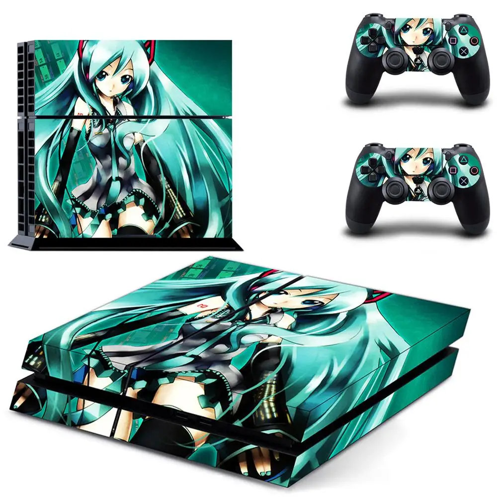 Hatsune Miku PS4 наклейка s Play station 4 кожа PS 4 наклейка Наклейки Обложка для playstation 4 PS4 консоль и контроллер Кожа винил - Цвет: DPTM2488