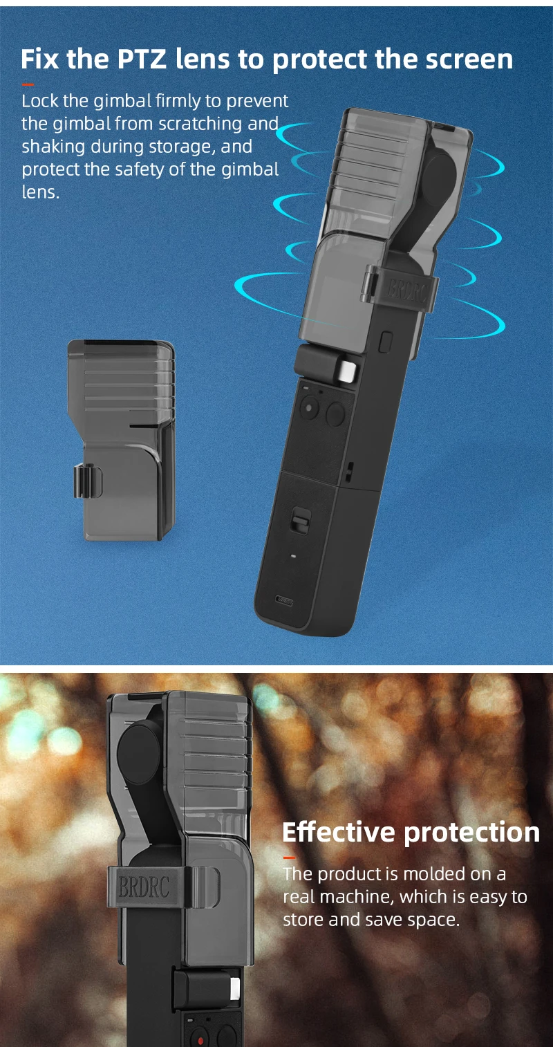 Description Picture 5 of itemBRDRC For Pocket 2 Lens Cap Camera Protector Hood Protection Case for DJI Osmo Pocket 2 Gimbal Guard Lens Cap Camera Accessories