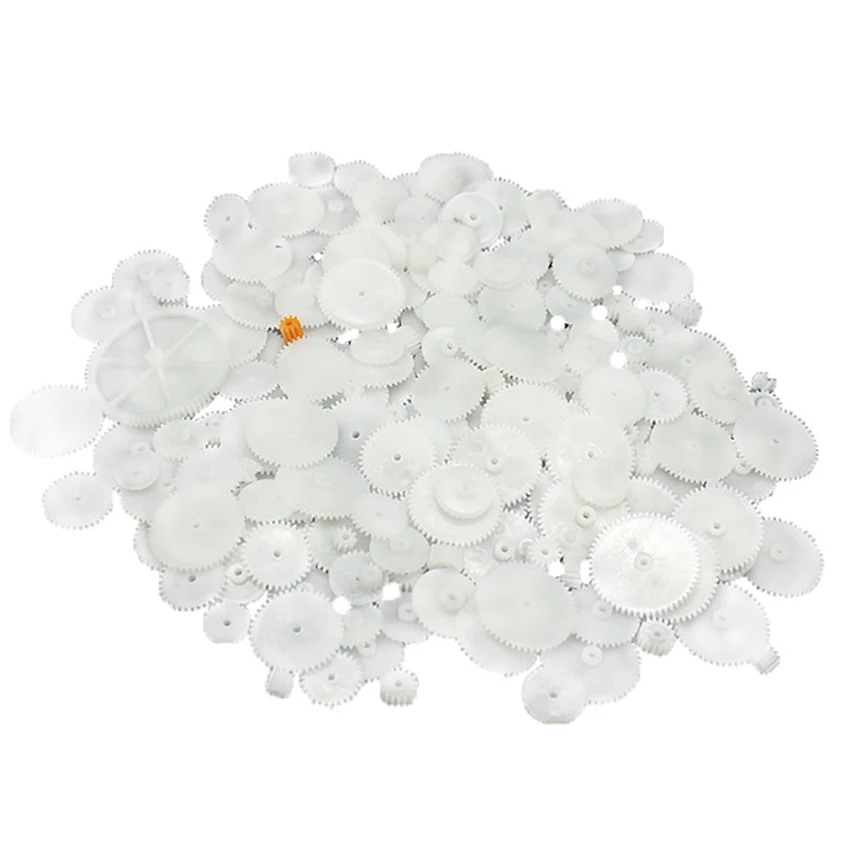 81Pcs/set 0.5 Modulus Gear Pack Kit Plastic Motor Gear Pack Set Gearbox