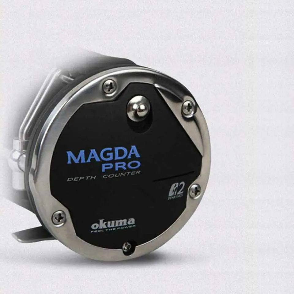 OKUMA Fishing Reel MAGDA Linecounter DT MA-15DT-T Multirolle Sea  Baitcasting Reel - AliExpress