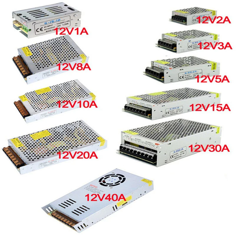 5V 12V 24V 36V Питание AC DC 110V 220V TO 15V 18V 30V 48V 1A 2A 3A 5A 10A 20A 30A импульсный источник питания
