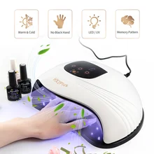 Lampe sèche-ongles UV 120 de LED W, ventilateur de refroidissement et de chauffage, séchage rapide, vernis à ongles, Machine de manucure et pédicure, Mode mémoire