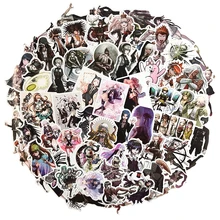 10/30/50 unidades/pacote anime japonês danganronpa gatilho feliz estragos adesivos para skate capacete computador notebook crianças brinquedos