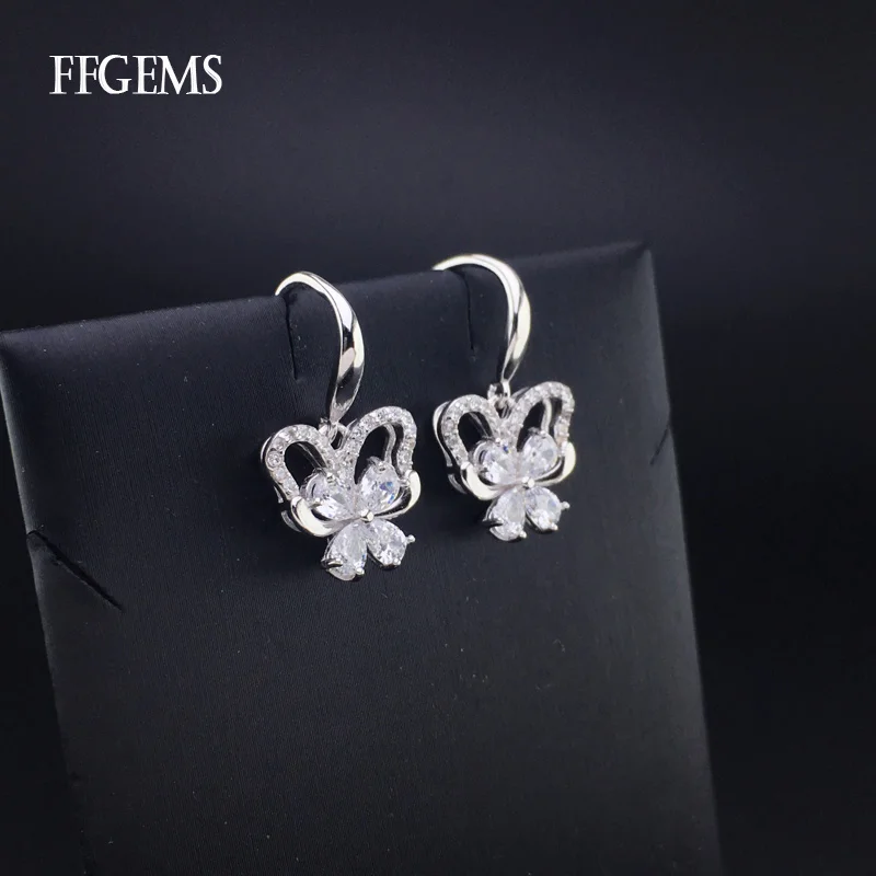 

Elegant 100% 10K Gold Sterling Moissanite Earring with certificat Pear Cut Au585 Fine Jewelry For Women Wedding Engagement