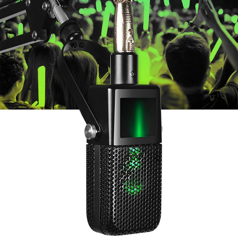 Конденсаторный микрофон с вешалкой+ Алюминиевый Чехол профессиональный студийный микрофон для записи, компьютера, сцены, Ktv, дома, в живую