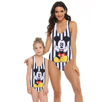 

Mommy and Me Swimsuit Family Matching Baby Girls Women Mickey Mouse Mother Kids Girl One Piece Swimwear Bathing Suit Beach Wear