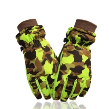 Новые детские лыжные перчатки водонепроницаемые ветрозащитные Нескользящие зимние перчатки лыжные толстые теплые перчатки варежки для зимних видов спорта