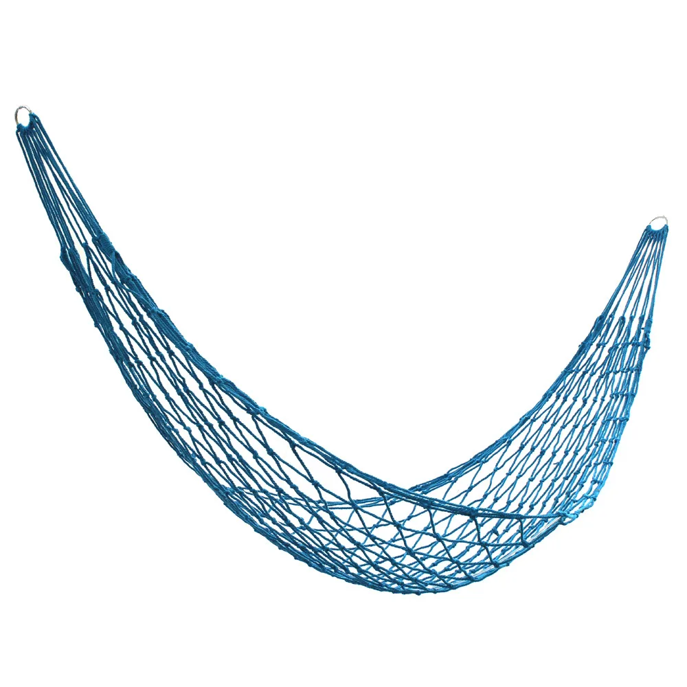 

Indoor Outdoor Cotton Rope Hammock Rough Cotton Thread Hammock Net Bed String Bag Single Person Hammock Adult Children Swing