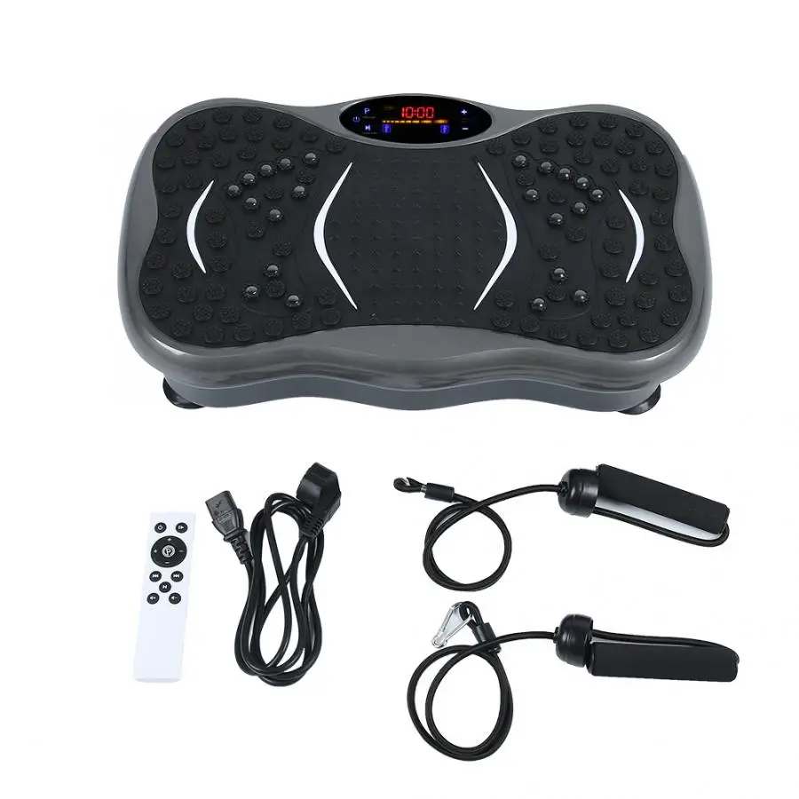 White Full Body Vibration Machine Platform Remote Control Fitness Slim Exercise