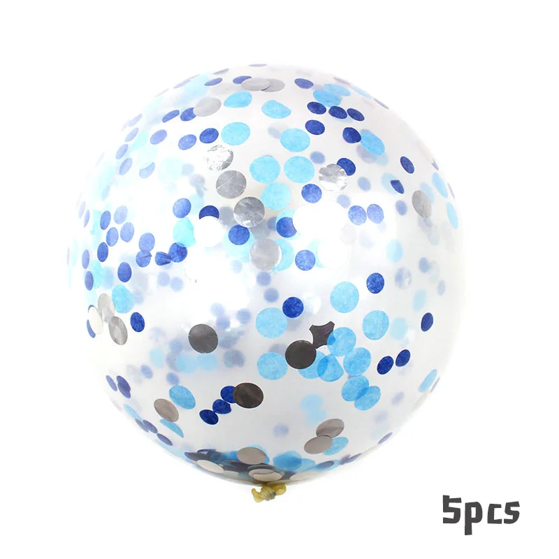5pcs boy confetti Детский душ, 18 дюймов, для маленьких мальчиков и девочек, звезда, фольги, шары из латекса, воздушный шар, для детей, для первого дня рождения, вечерние украшения для новорожденных - Цвет: 5pcs boy confetti