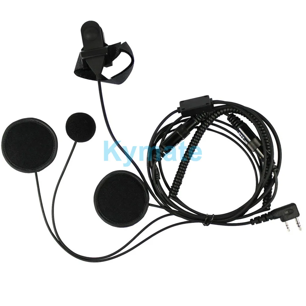 

Full Face Helmet Motorcycle Motorbike Headset/Earpiece with Boom Mic & Finger PTT for Baofeng Radio QUANSHENG TG-K4AT 2-pin TYT