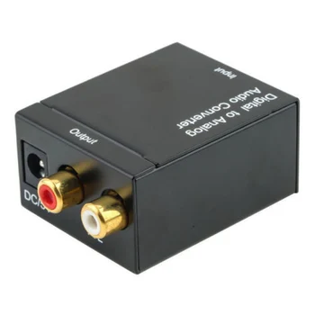 

Black Digital Coaxial Toslink Optical to Analog L/R RCA Converter Adapter 3.5mm