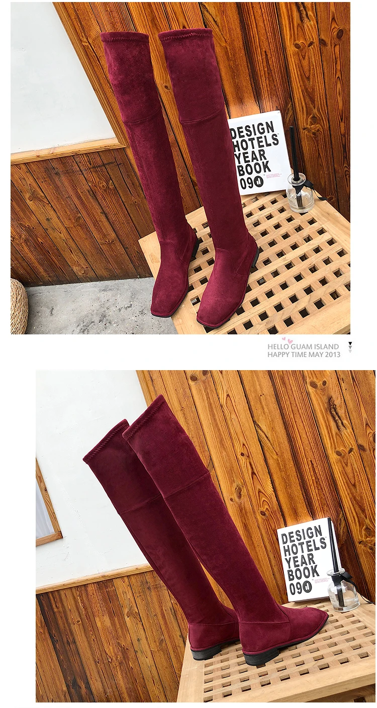 Winter Boots Lady Booties Ladies Shoes Luxury Designer Sexy Thigh High Heels High Sexy Round Toe Boots-women Lace Up