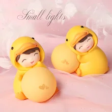 LED Star Lamp Reading Nightlight Girl Heart Ins Wind Gift Ornaments Resin Crafts Home Decoration Accessories for Living Room