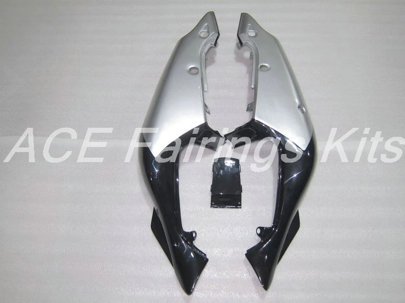 ABS обтекатель комплект подходит для Kawasaki Ninja ZX7R ZX-7R 1996-1997-2003 96 97 98 99 00 01 02 03 серебристо-черного цвета