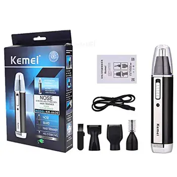 

4 in 1 Professional Electric Rechargeable Nose and Ear Hair Trimmer Shaver Temple Cut Personal Care Tools For Men