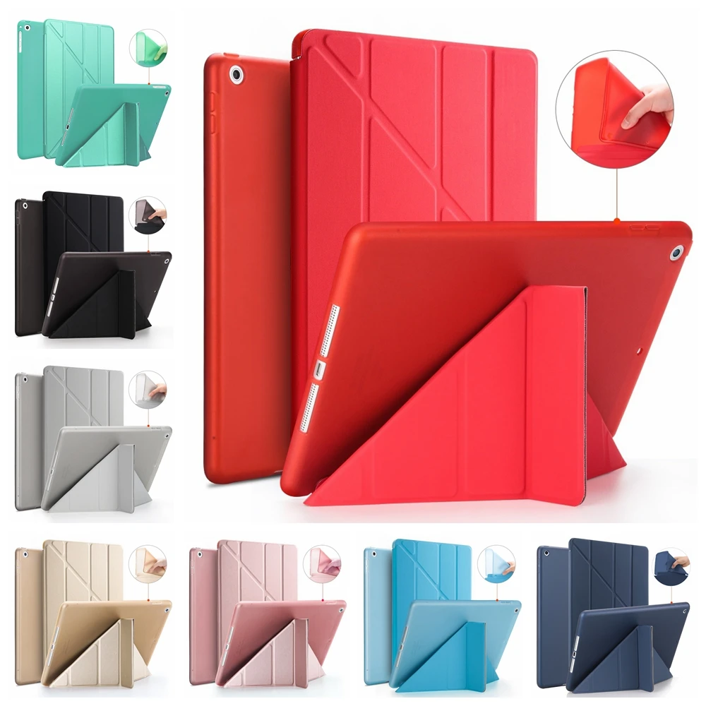 1PC Case for iPad Air 10.5 inch Case PU Leather Ultra Slim+ Soft TPU Back Smart Cover Magnetic Tablet Case Flip Stand Shell