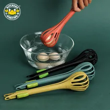 Cooking Gadgets Whisk Kitchen Gadgets and Accessories Egg Beater Gadgets Hand Food Clip Manual Salad Stirring Stick Cream Tool