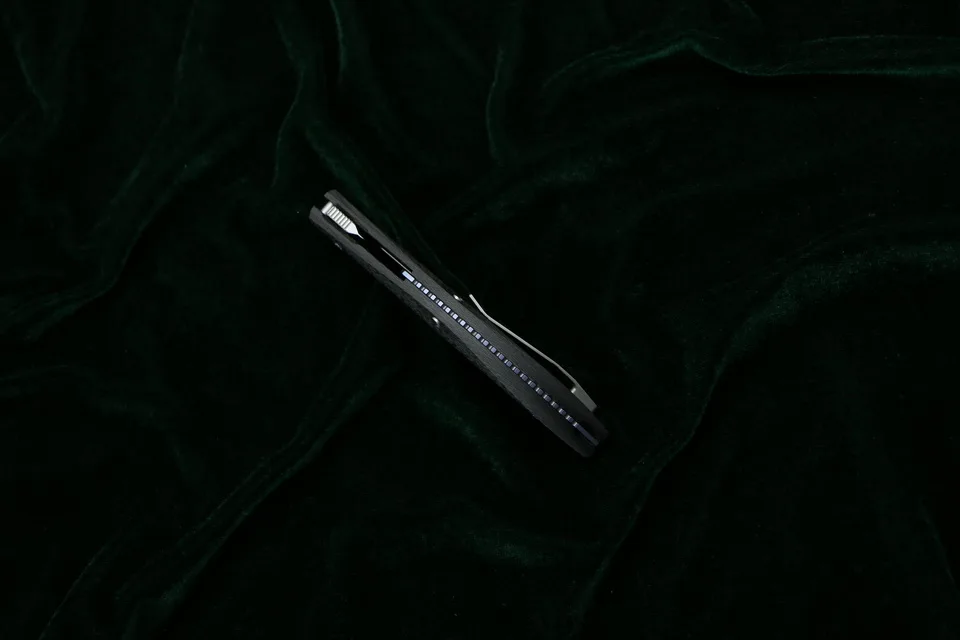 Зеленый шип SIGMA m390 лезвие Титан CF Ручка Открытый Отдых Охота Карманный кухонный фрукты практичный Складной Нож EDC инструменты