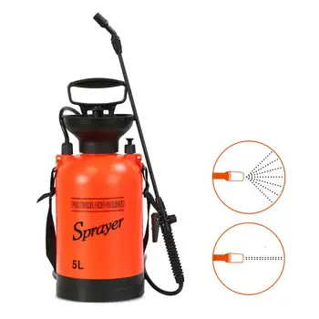 

5l Garden Sprayer Orange Watering Plant Lawn Spray Bottle Air Compression Pump Pressure Sprayer Strap For Agricultural Gardening
