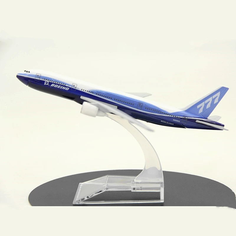 Самолеты в масштабе 1:400 модель самолета Боинг B777 16 см из металлического сплава