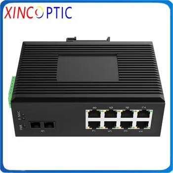 

8POE 10/100M IEEE802.3af/at+1SFP, excluding SFP,8x10/100Base-T + 1x1000Base-X SFP 8xPoE Megabit Gigabit Industrial Switch