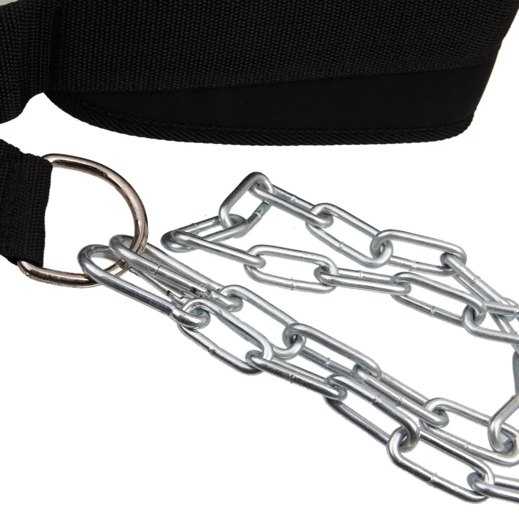 Exercising Pull Up Belt Bodybuilding Weight Dip Lifting Chain
