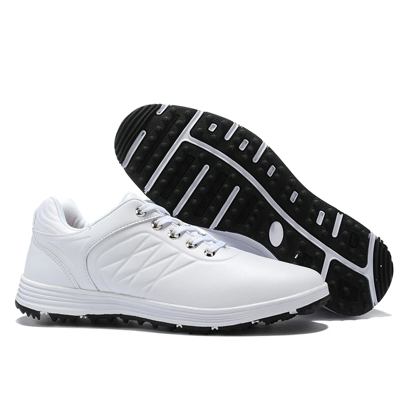 Men Golf Shoes Waterproof Nailless GOLF Shoes Tendon Bottom Lightweight Wear-resistant Breathable Zapatos De Daily Training Shoe