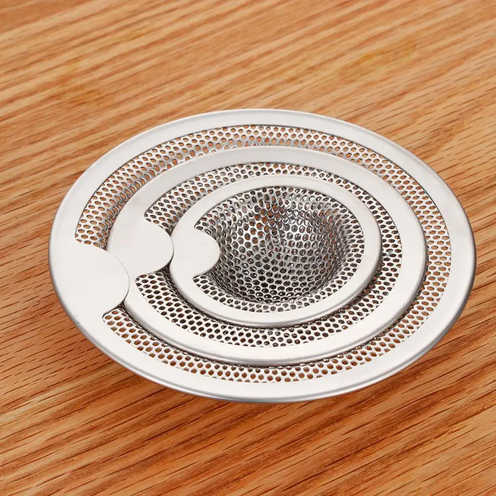 

Three Size Stainless Steel Bathtub Hair Catcher Stopper Shower Leak Net Sink Drain Hole Filter Trap Metal Sink Strainer Drains