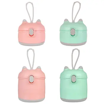 

2 Pcs/set Multifunctional Portable Chlidren Milk Powder Box Cartoon Mini Kids Packing Case