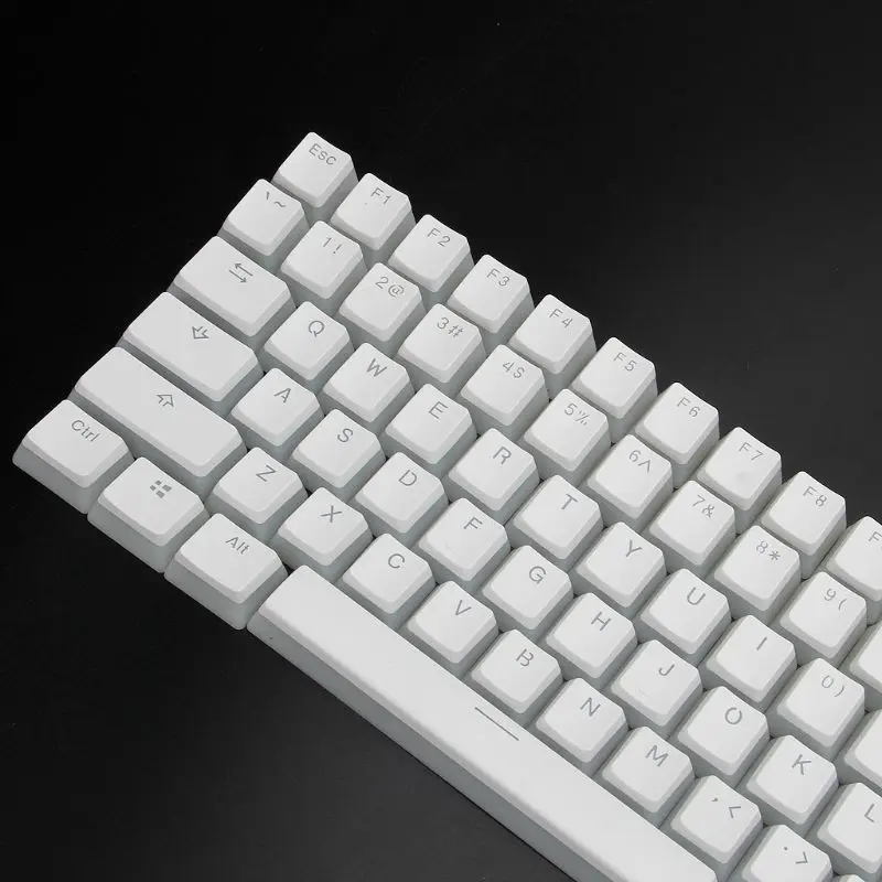 RGB 108 Keycaps ANSI макет PBT белый пудинг Двойная кожа молочный выстрел с подсветкой Keycap