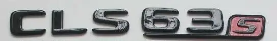 Черный глянец эмблемы для Mercedes W218 CLS63 CLS63s AMG CLS350 CLS400 CLS500 - Цвет: CLS63s