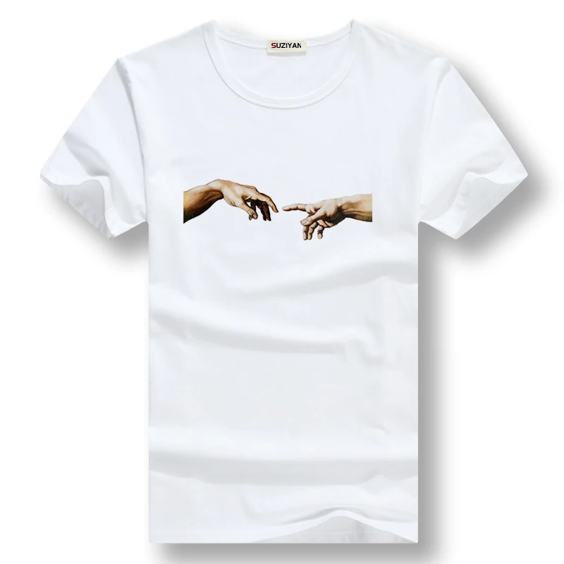 

Aesthetic clothing men's t-shirts Anime Tee Hipsters match white tops tee O-neck cotton soft cool slim streetwear short-sleeve T