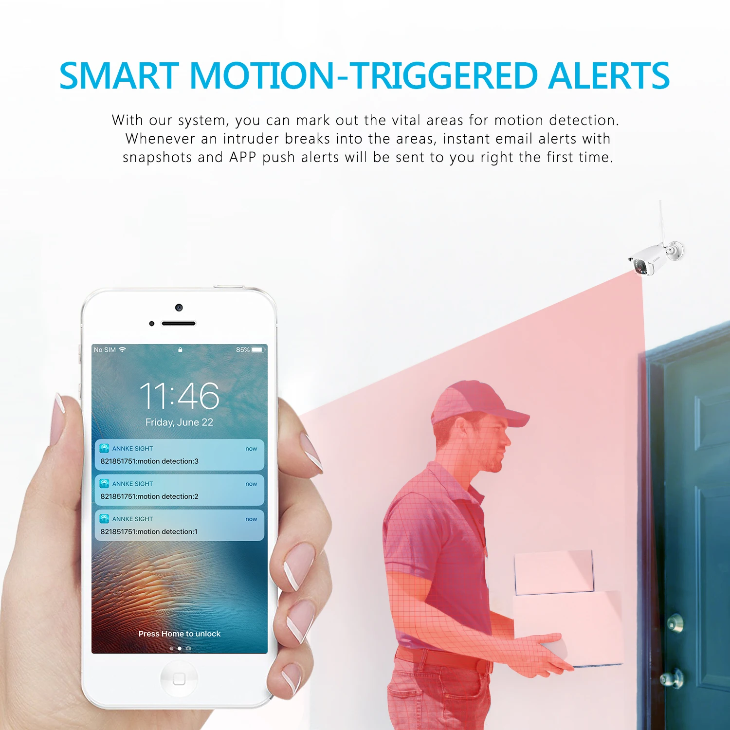 ANNKE 8CH FHD Wi-Fi беспроводная NVR CCTV система 1080P IP камера wifi уличная Водонепроницаемая CCTV камера безопасности комплект видеонаблюдения