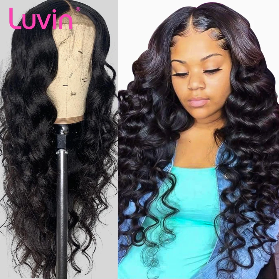 

Cheap 28 30 Inch 13x4 Loose Wave Lace Front Human Hair Wigs Woman Water Wave Glueless Frontal Wig Full End Free Shipping Brazil