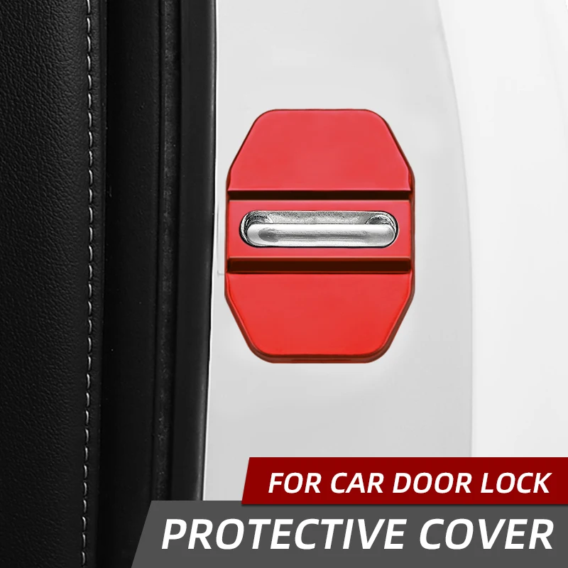 For Mercedes Benz AMG W203 W204 W108 W126 W168 W169 W176 W177 W205 W212 W213 W221 4pcs Stainless Steel Car Door Lock Cover