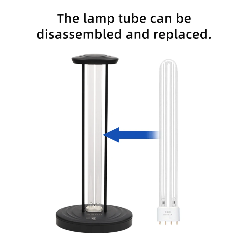 110V 220V UVC Quartz Germicidal Light Ultraviolet Lamp Household UV Disinfection Kill Mites Remote Control Sterilizer Ozone Free