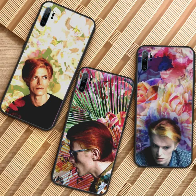

Bowie Flower Rock Star Phone Case For Huawei honor Mate P 9 10 20 30 40 Pro 10i 7 8 a x Lite nova 5t