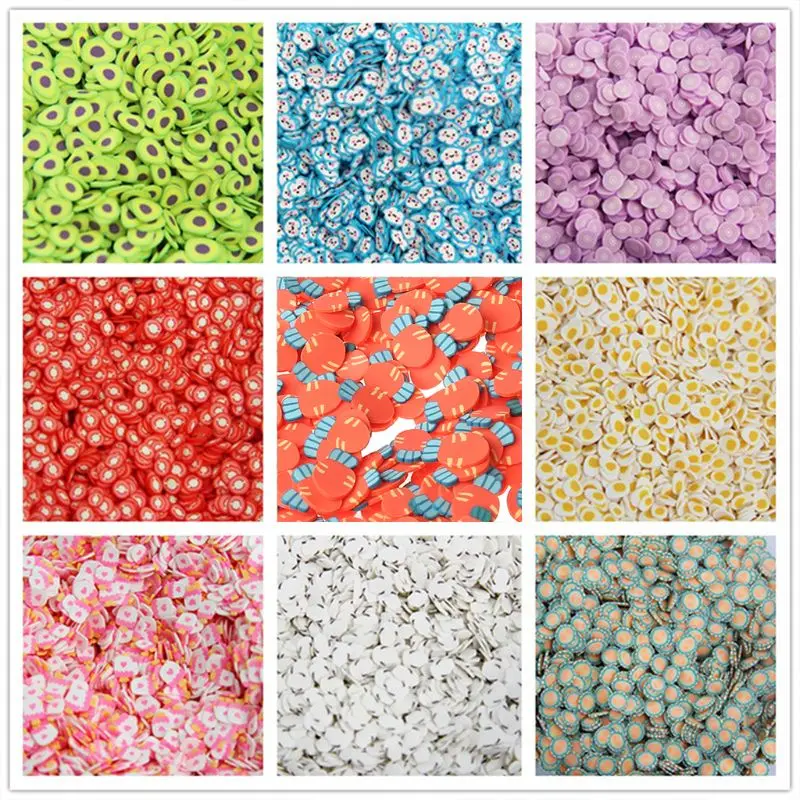 

600Pcs Fruit Slices Slime Additives Soft Slices for Nail Art Beauty Decor Slime Filler Supplies Charms Accessories Toys