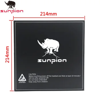 

3d printer Heated bed Sticker 214mm*214mm Build Sheet High Temperature Resistance 3D Printer Sticker for WANHAO I3 ANetI3
